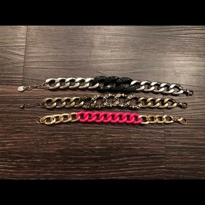 Bundle of 3 Chain Linked Bracelets